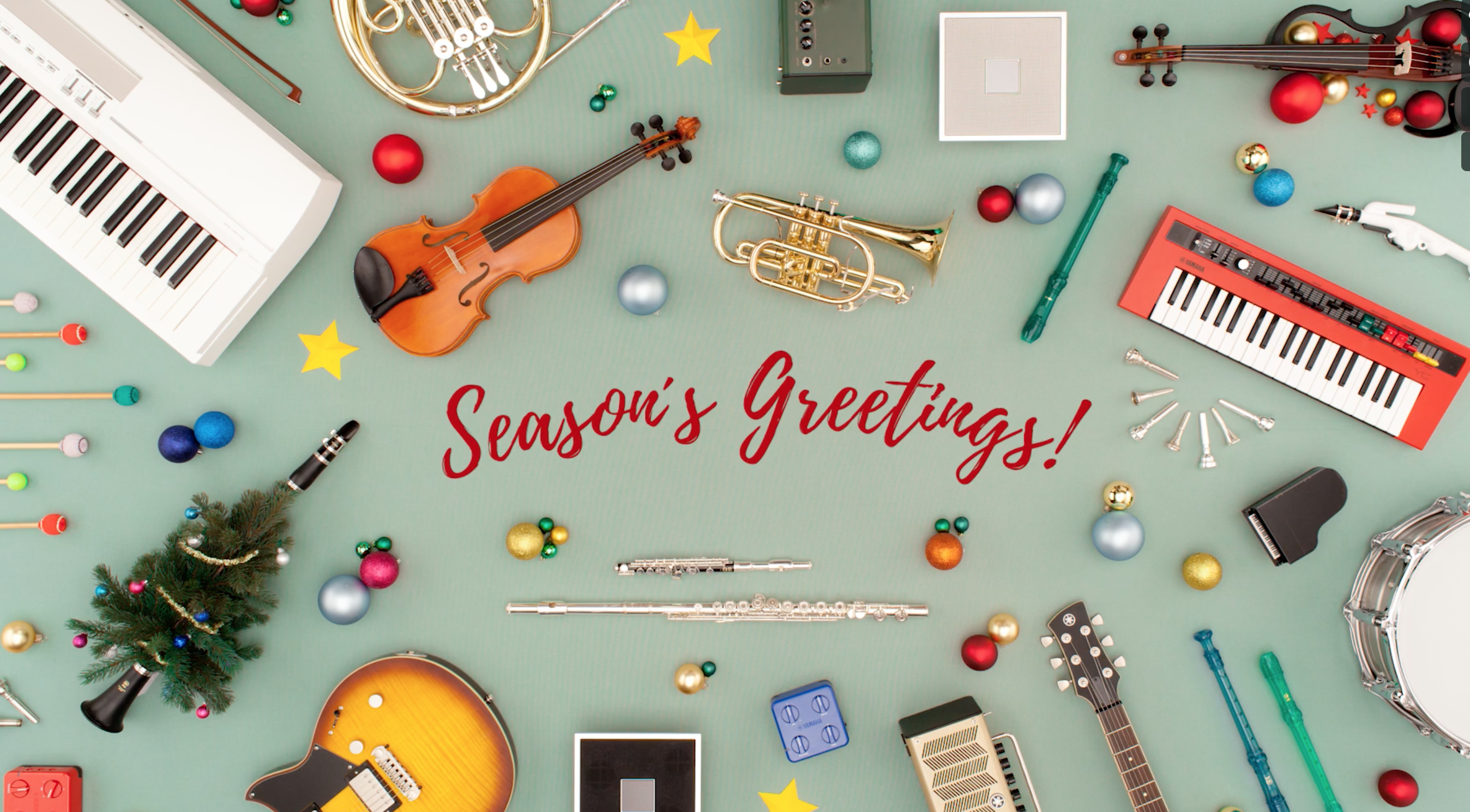 "Season's Greetings" of Yamaha