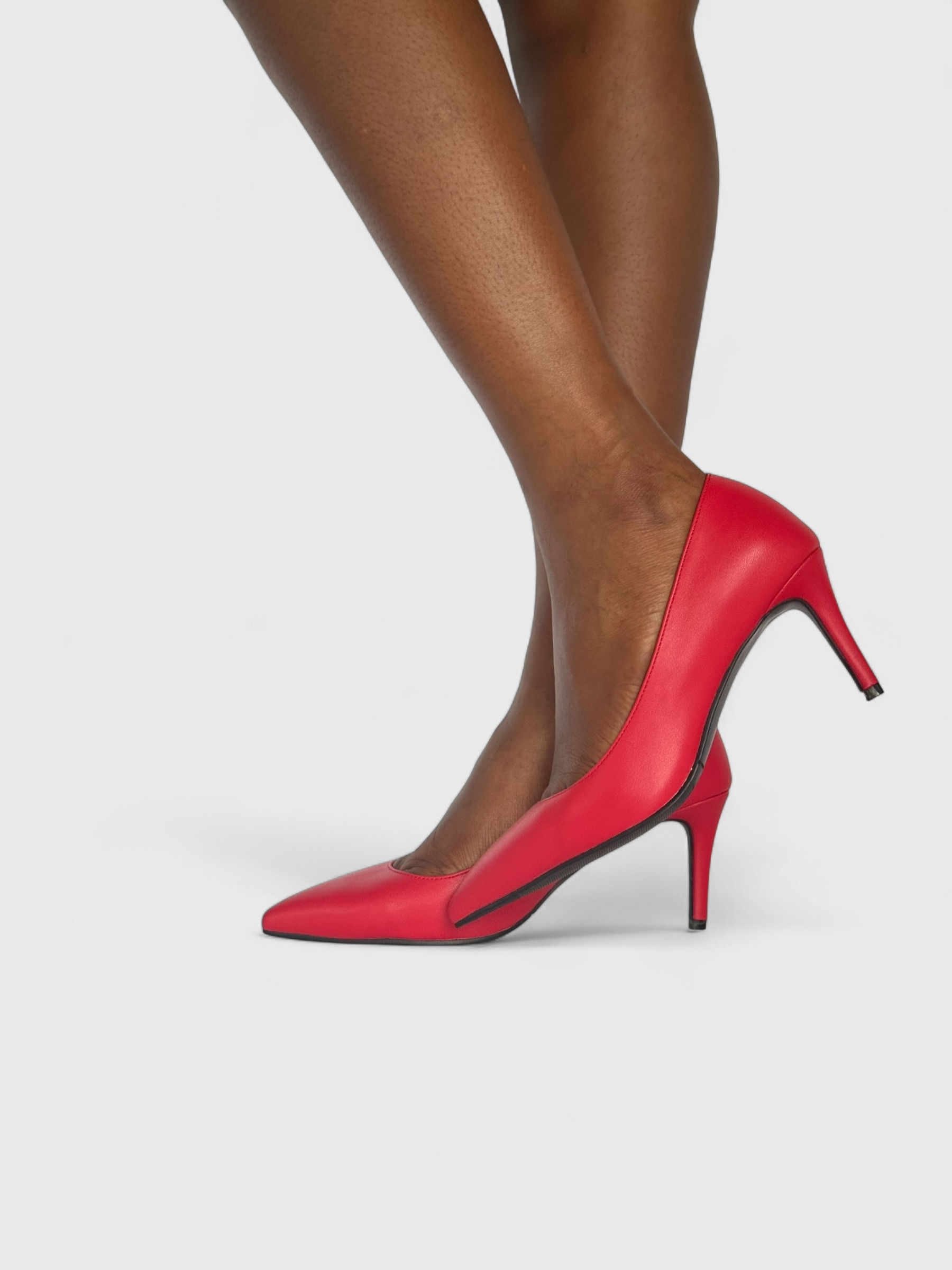 ARABA Mid Kitten Heel (in Red)