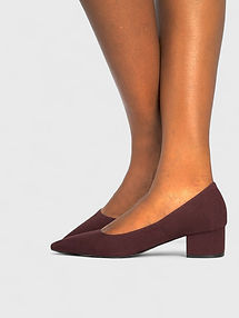 Eli Low Block Heel (in Coffee Brown)