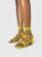 ABBIE Lace-Up Block Heel