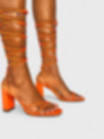 NAFISAH Lace-Up Block Heel