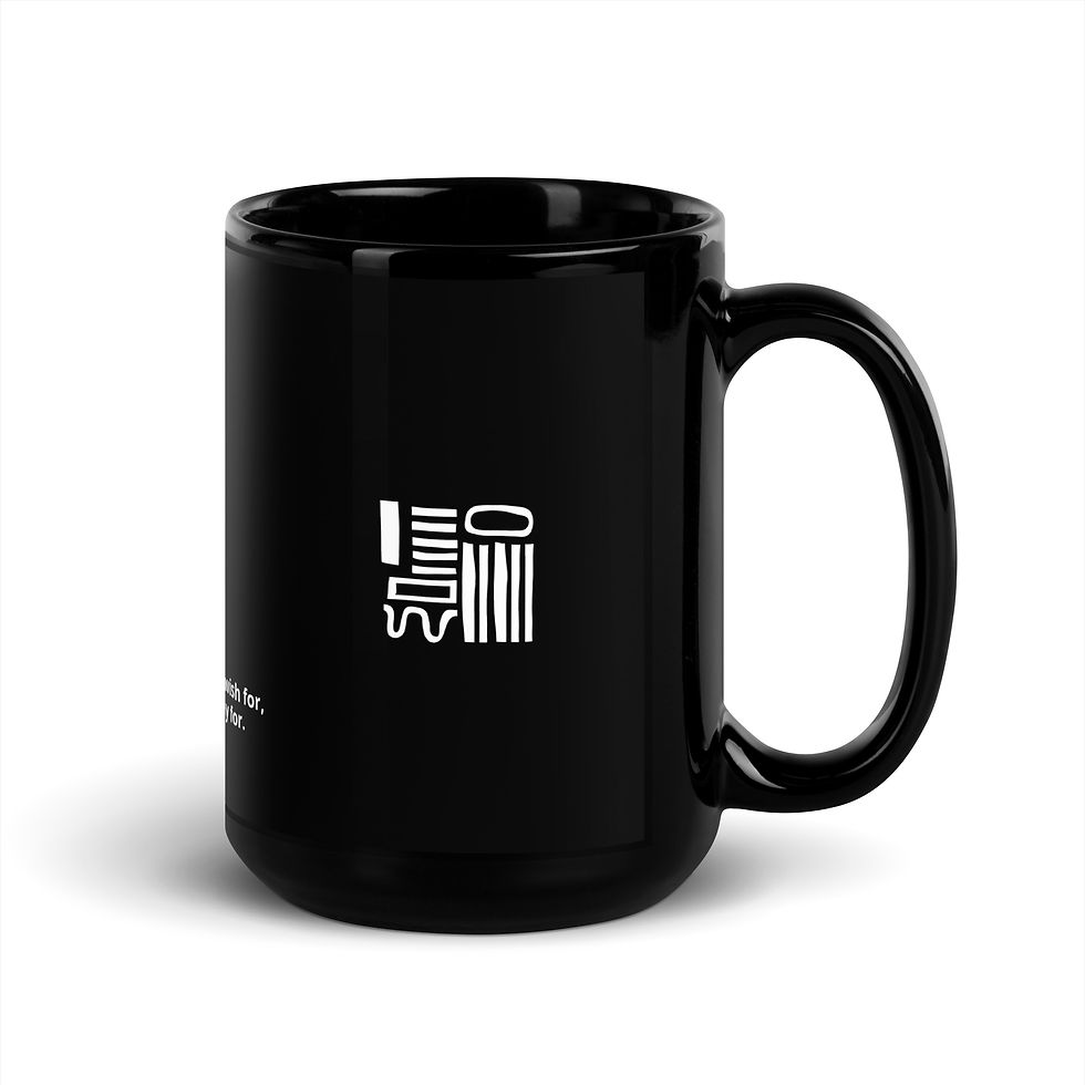 Thumbnail: PRAYBOY© Black Glossy Mug