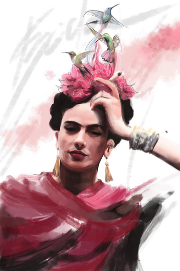 Pamela Navarro, artist, illustrator, and designer, presents Frida Kahlo for L'Etoile Arts