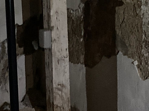 damage in courthouse basement