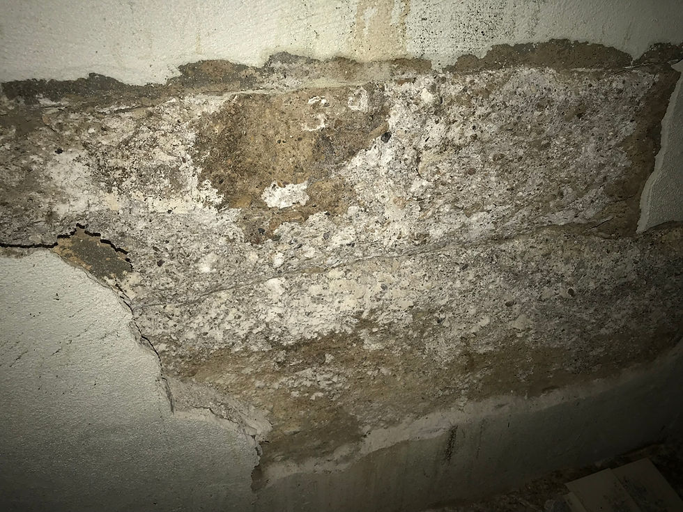 Liberty County Courthouse basement wall