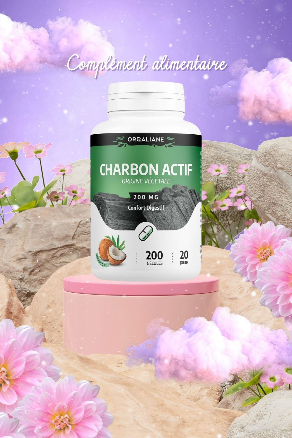 • Charbon végétal actif | Orgaliane