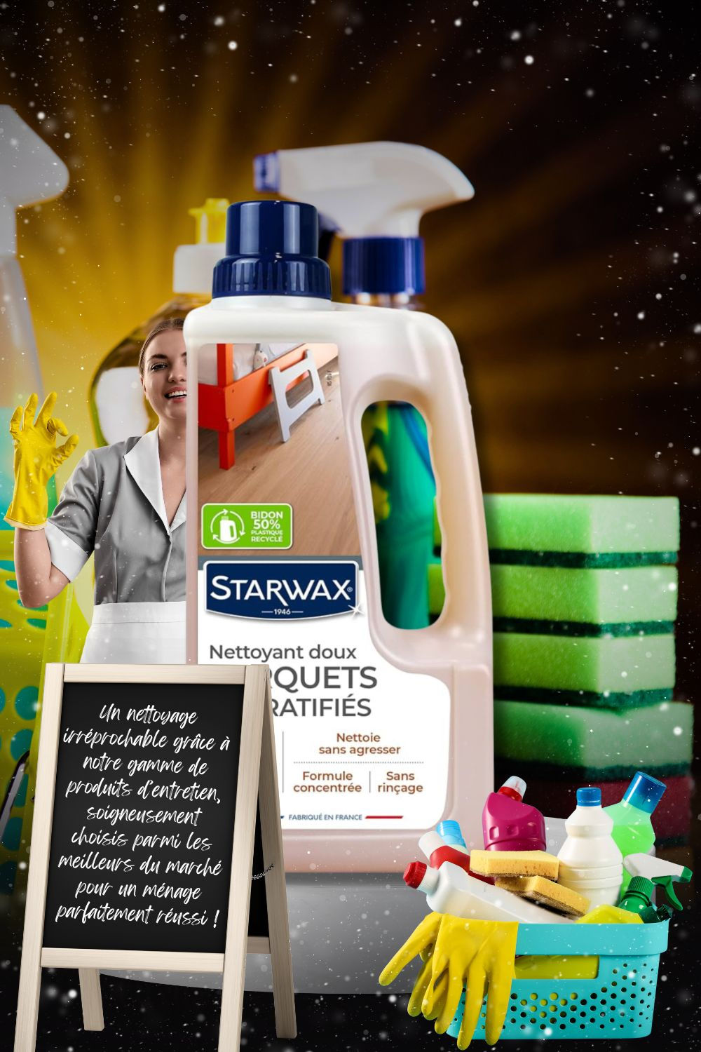 • Nettoyant doux parquets et sols stratifiés | Starwax