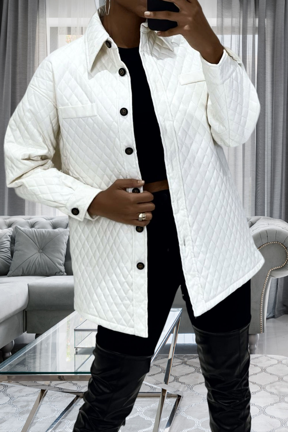 • Manteau trench en suédine