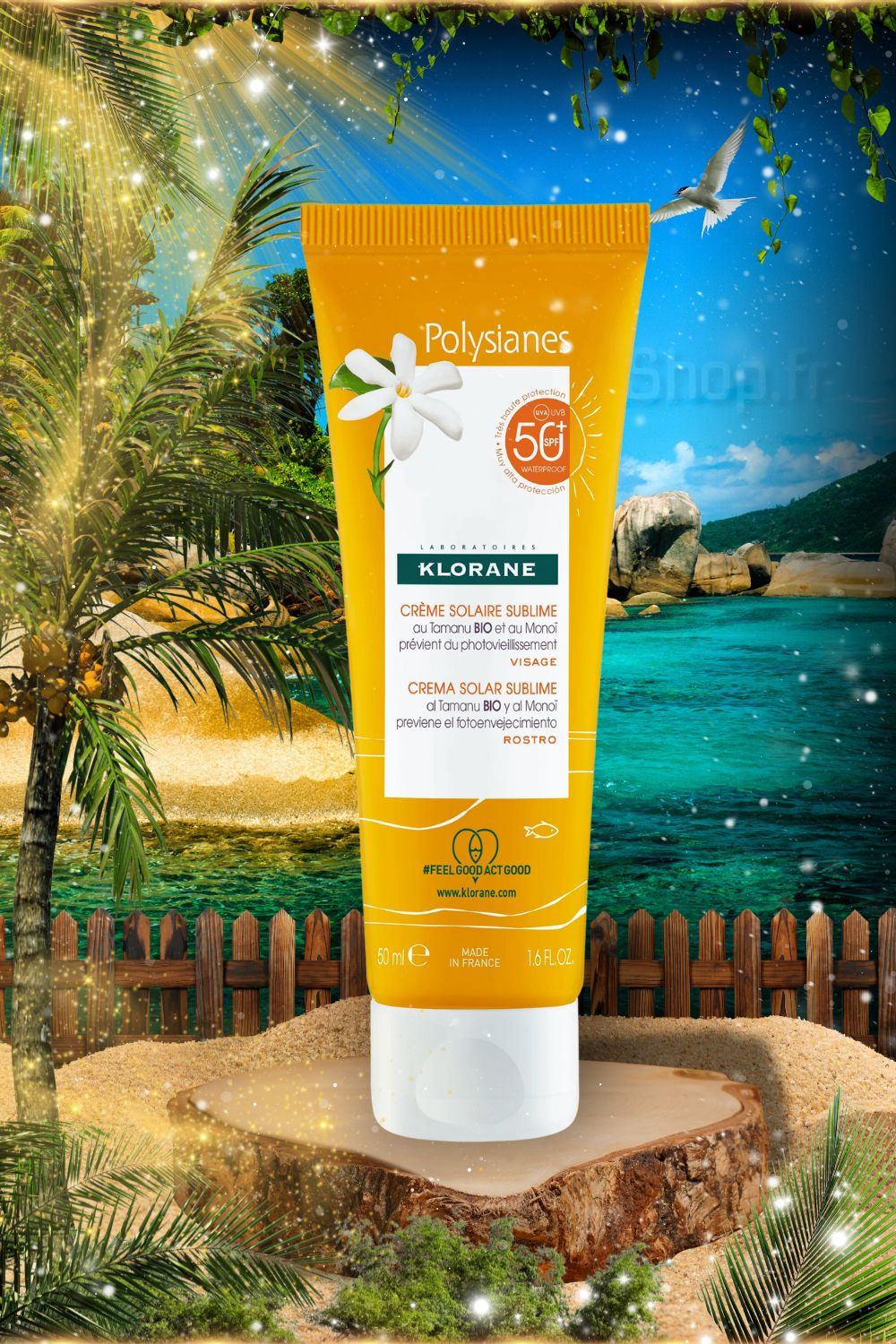• Crème solaire sublime visage/corps SPF50 | Klorane