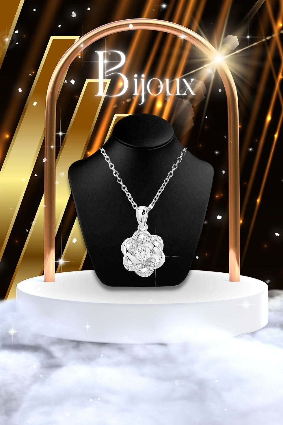 • Collier étoilé orné de cristaux scintillants | SC Crystal