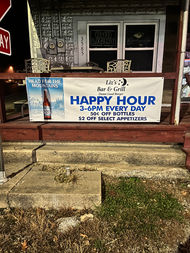Earl's Bar & Grill HAPPY HOUR 2-6 PM EVERY DAY banner.