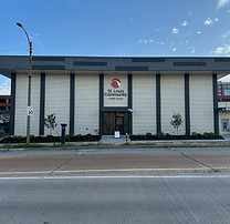Exterior of St Louis Community Credit Union, St. Louis, MO renovated by B.C. Construction.