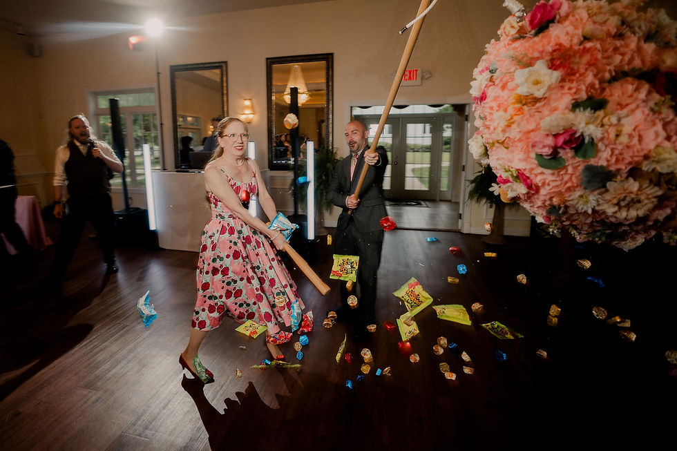 Piñata at wedding
