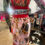Thumbnail: WOMENS MD Red / Pink Spaghetti Strap Pin-Up Dress SMOKED