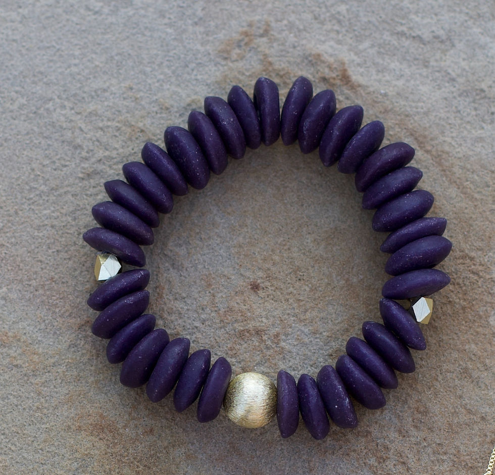 Thumbnail: Purple luxe necklaces and bracelets