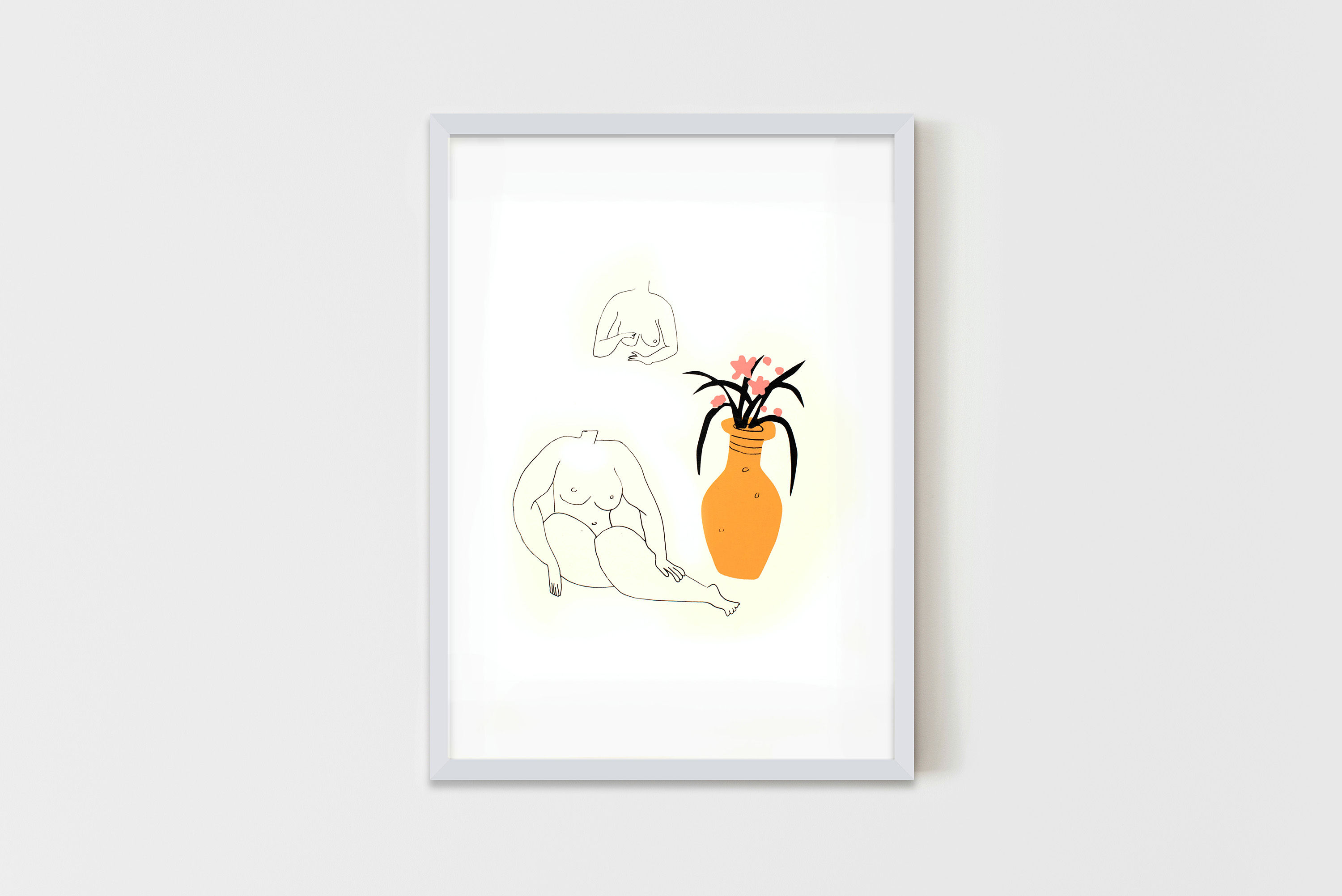 Two Nudes And A Vase 50X70 cm