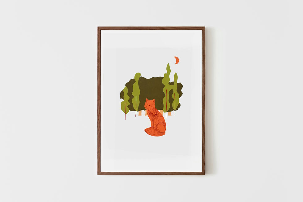 תמונה ממוזערת: A Fox 50X70 cm