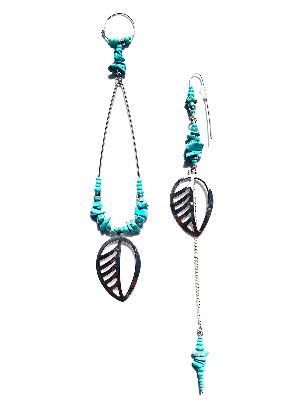 Thumbnail: knowing my worth sterling silver & turquoise earrings 