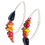 Thumbnail: tropical fruit cocktail african trade bead & agate earrings