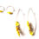 Thumbnail: golden sunsets yellow mother of pearl & crystal 4 piece set