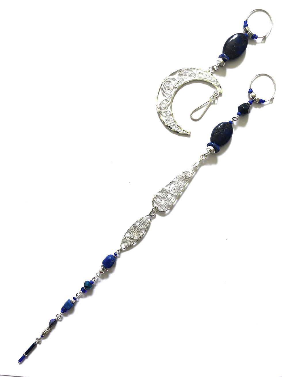 Thumbnail: light up the skies sterling silver & lapis lazuli earrings
