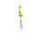 Thumbnail: watermelon lime slurpee peridot & pink enamel loc charm
