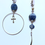 Thumbnail: truth of the soul sterling silver ankh & lapis lazuli clip on earrings
