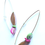 Thumbnail: i am that i am abalone shell with pink & green mother of pearl earrings 