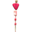 Thumbnail: raspberry coconut tagua nut & fresh water pearl single shoulder duster earring