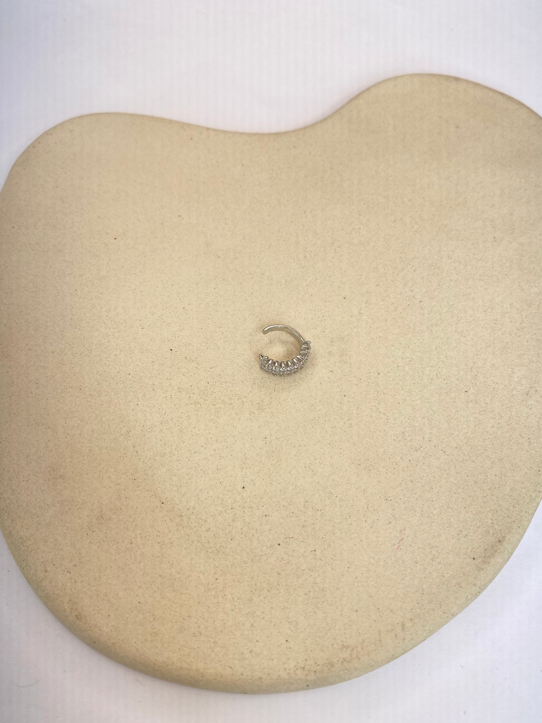 Piercing 2 Fileiras Zirconias 3 Pontas