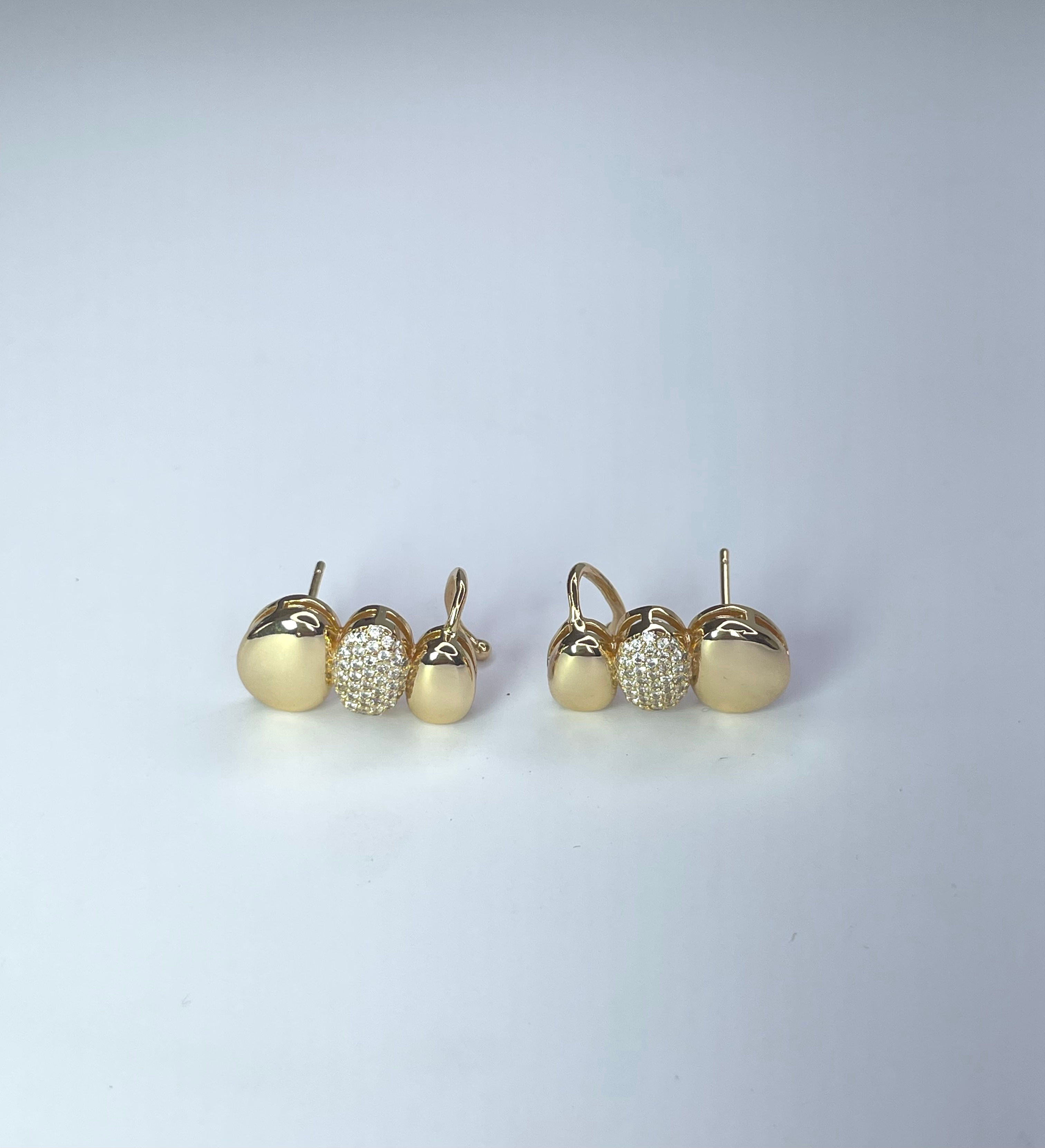 Brinco Ear Cuff Gomos 1 Cravejado