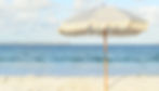 Beach Umbrella with ocean in background