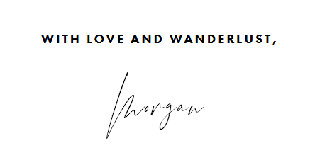 Text with love and wanderlust, Morgan