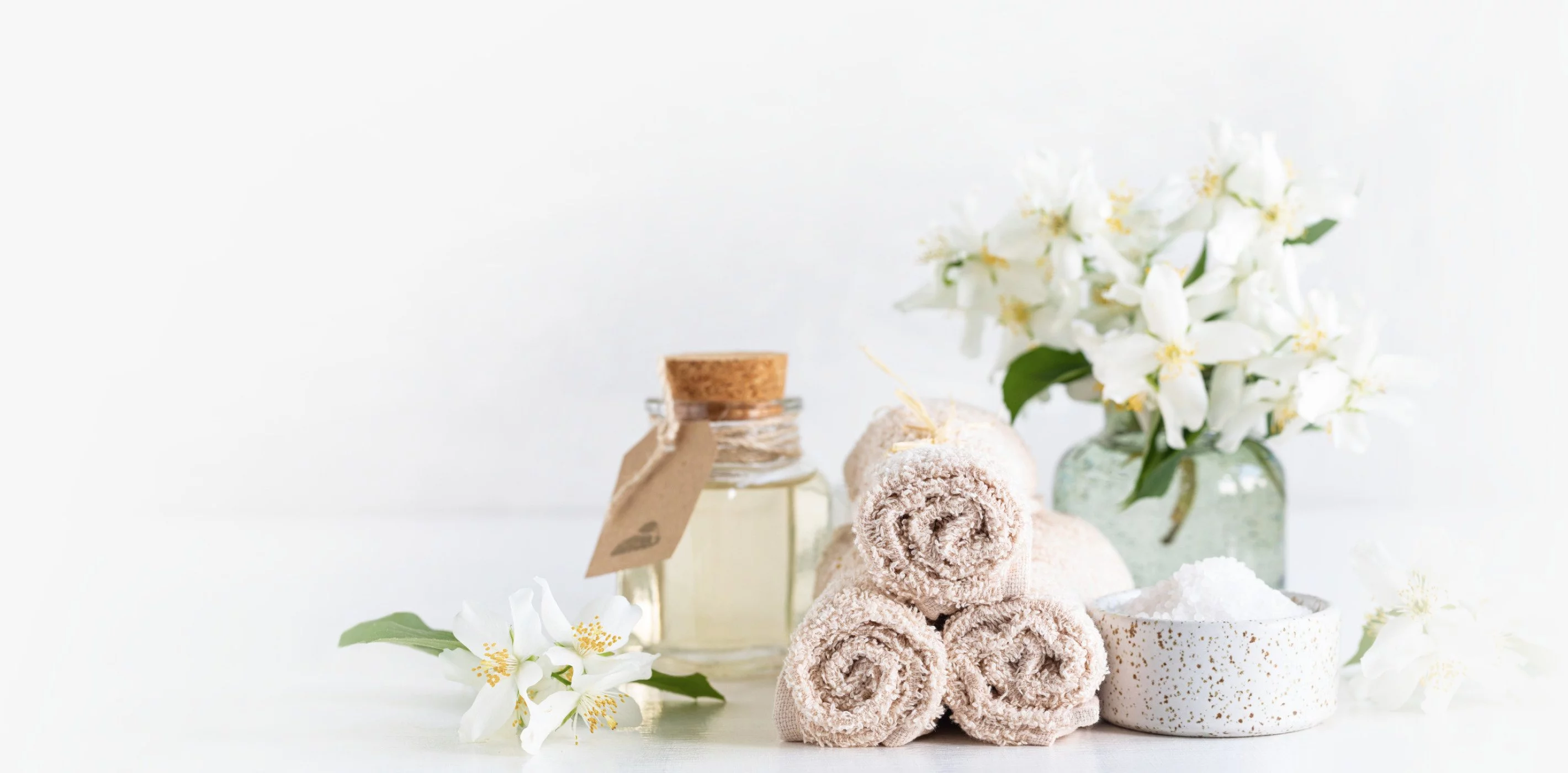 Oils and Towels ready for a massage