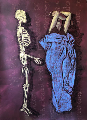 Sally Wagley
"Book of Hours: Vanitas"
Acrylic paint & soft pastel
2022