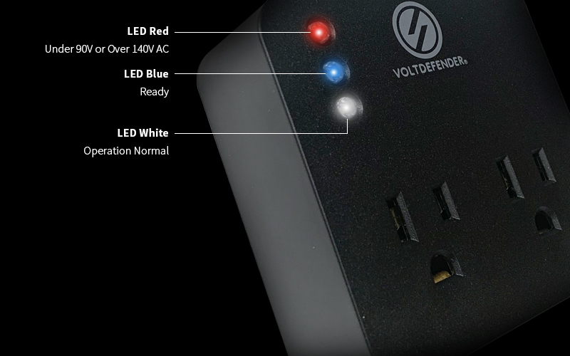 Thumbnail: Power Surge Voltage Protector Single Phase VOLTDEFENDER