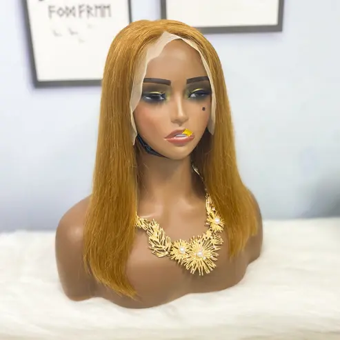 Thumbnail: 13*4 BoB Wig Straight Wigs Color 30# 250% Density