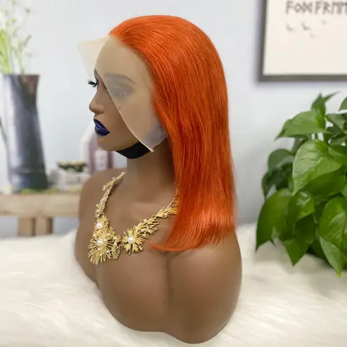 Thumbnail: 13*4 BoB Wig Straight Wigs Color 350# 250% Density