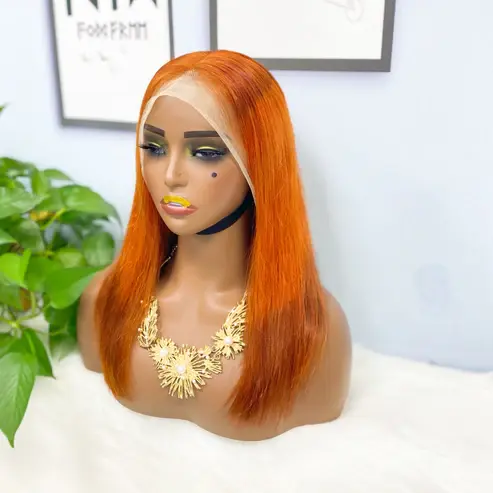 Thumbnail: 13*4 BoB Wig Straight Wigs Color T4/350/4# 250% Density