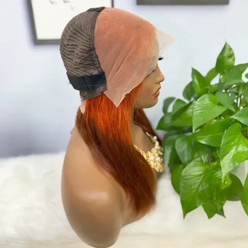 Thumbnail: 13*4 BoB Wig Straight Wigs Color T350/4# 250% Density