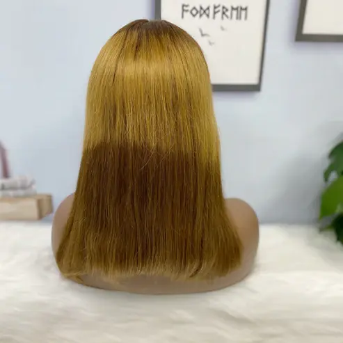 Thumbnail: 13*4 BoB Wig Straight Wigs Color T4/30/4# 250% Density