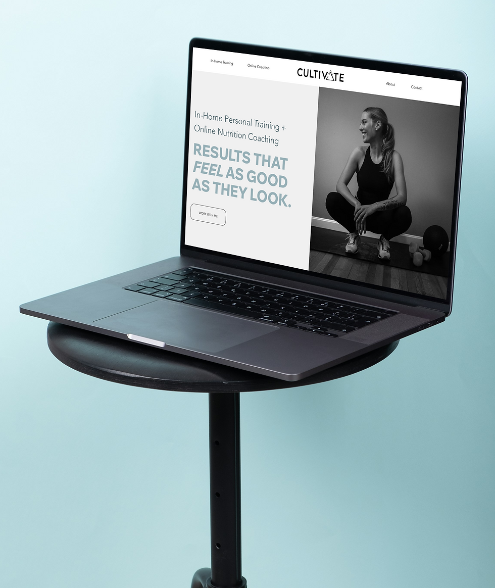 custom website design created for a personal fitness coach offering online and in-person training, plymouth massachusetts