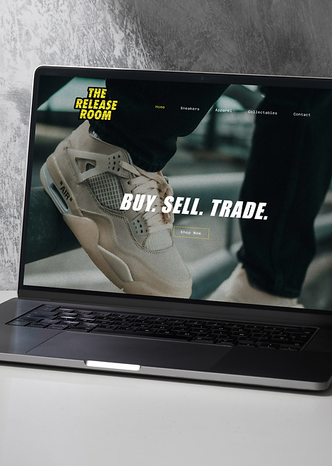 Sneaker website design, sneaker resale website designer boston ma, modern web designer plymouth ma