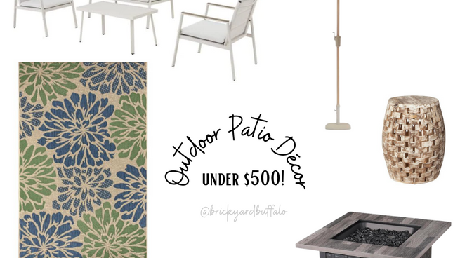Outdoor Patio and Décor Under $500