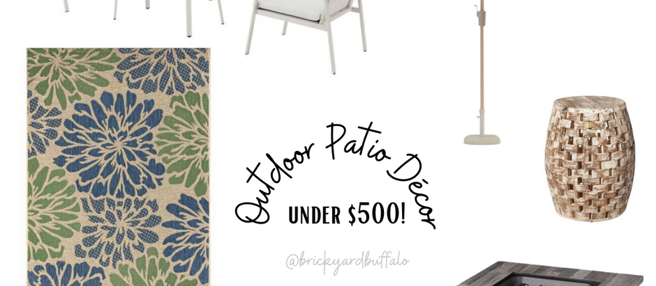 Outdoor Patio and Décor Under $500