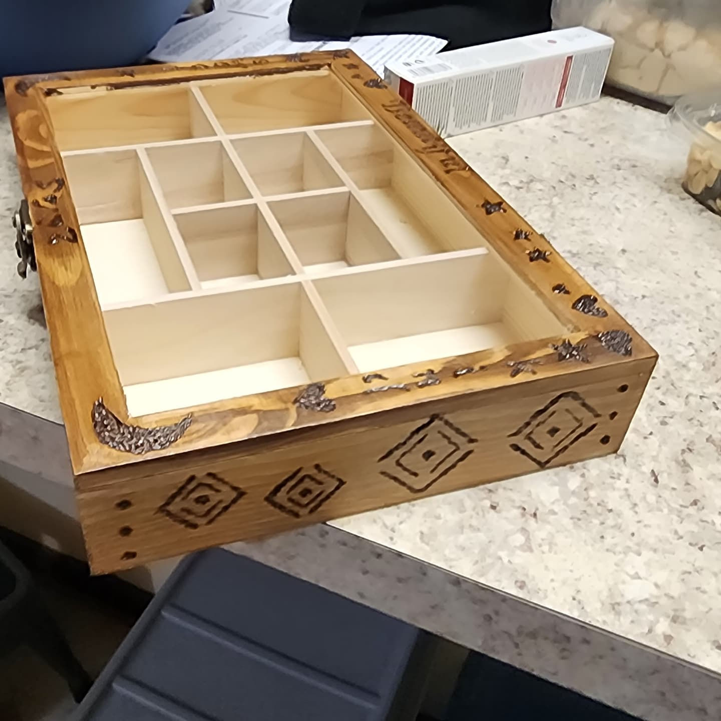 custom burnt jewerly box