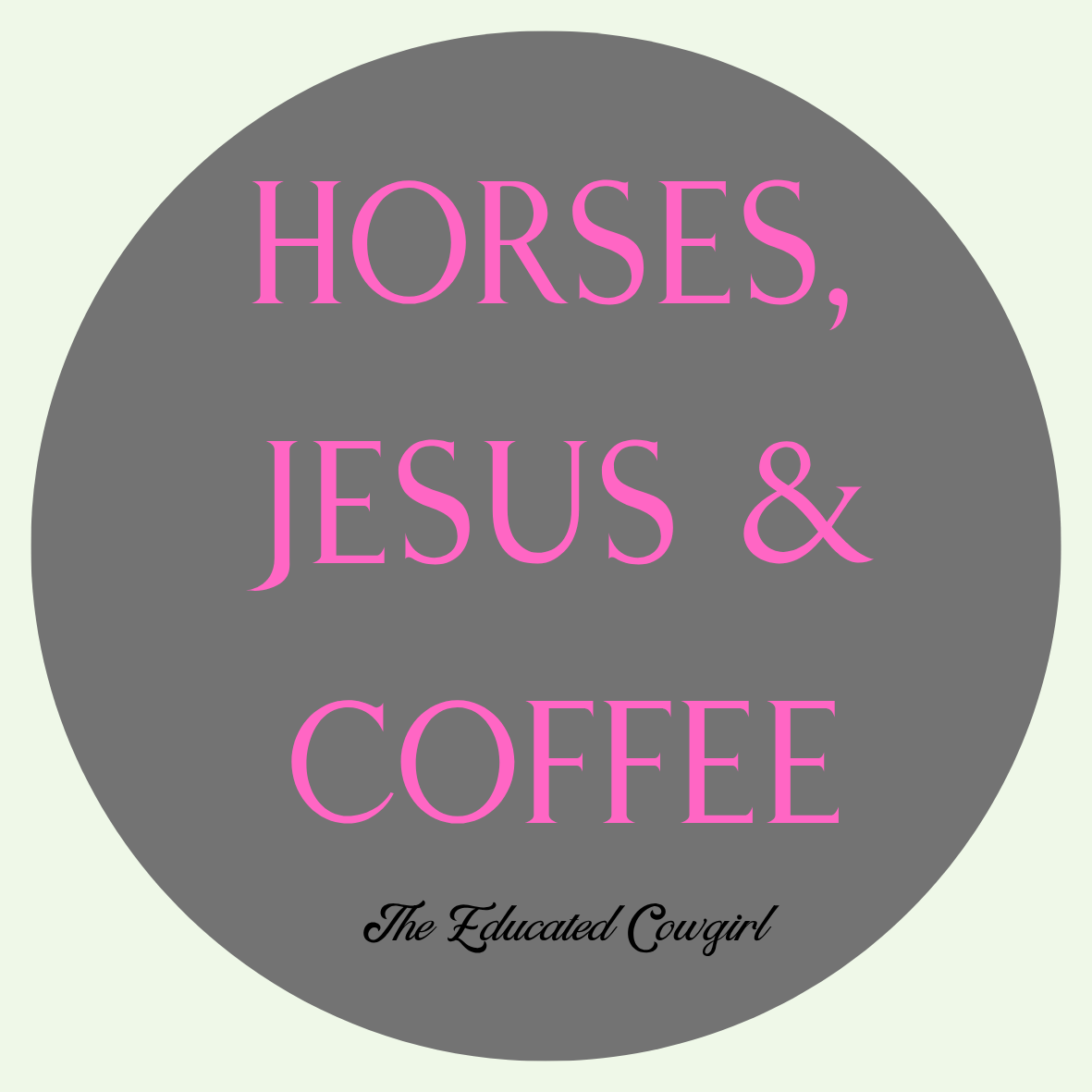 Horses, Jesus & Coffee Sticker