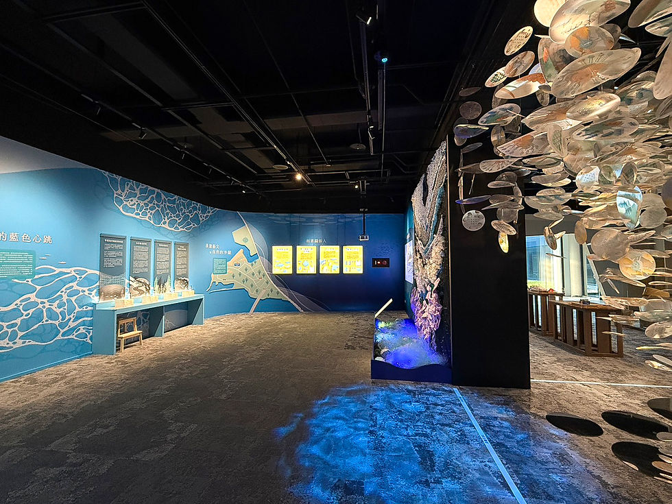 海洋廢棄再生板材打造封閉循環展場