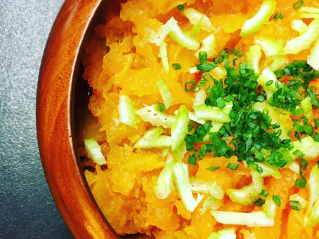 Ecrasé de courge & émincé de céleri