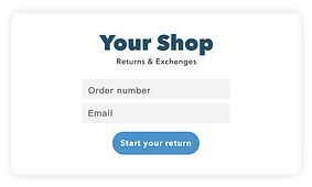 Customise Shopify Return Portal